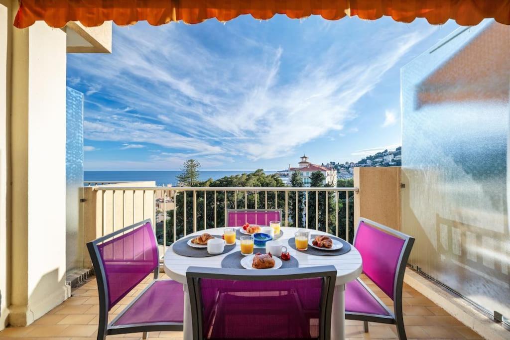 Le Fontana Rosa - Vue Mer - Terrasse - Parking Inclus Menton Exterior foto