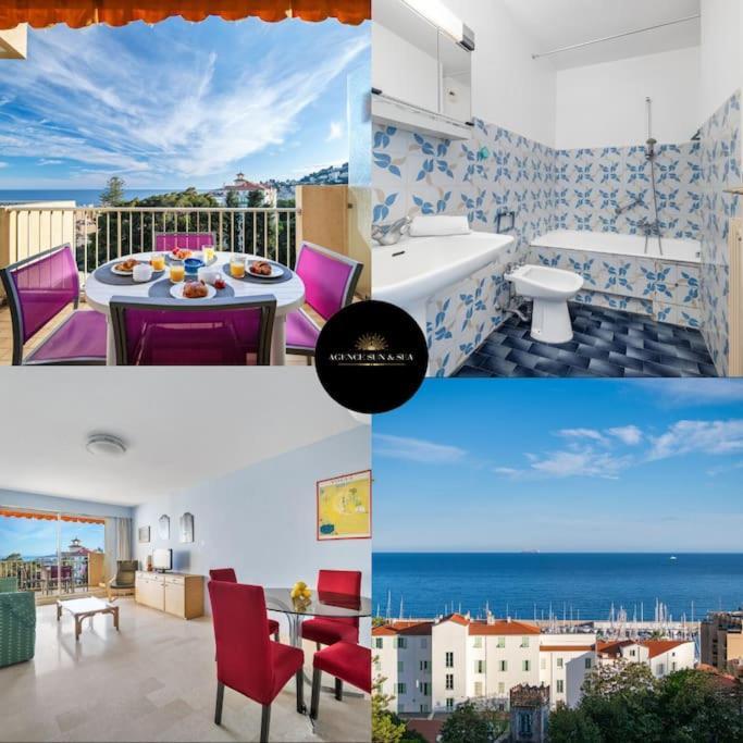 Le Fontana Rosa - Vue Mer - Terrasse - Parking Inclus Menton Exterior foto
